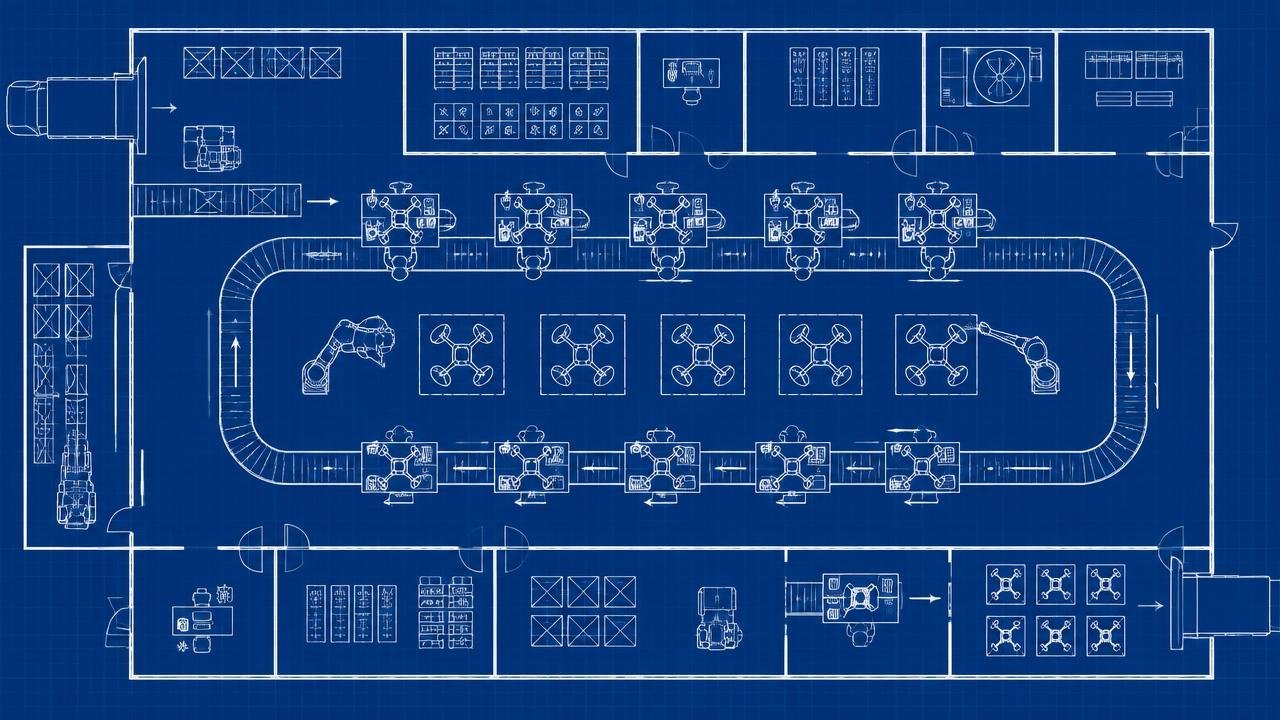 Drawing the Line: Blueprinting a Drone Assembly Floor